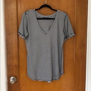 lululemon striped v neck
